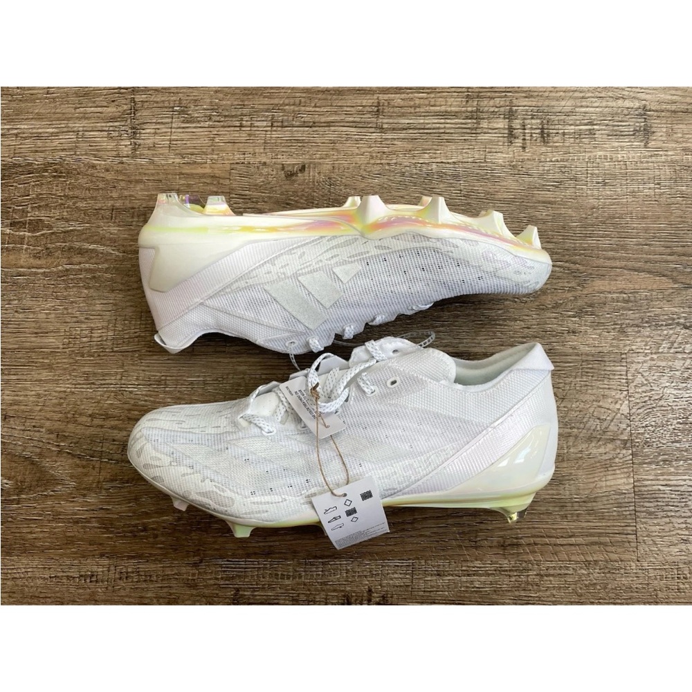 Adidas Adizero Electric Speed Juice Pack Football Cleats White Mens 10 IE4413